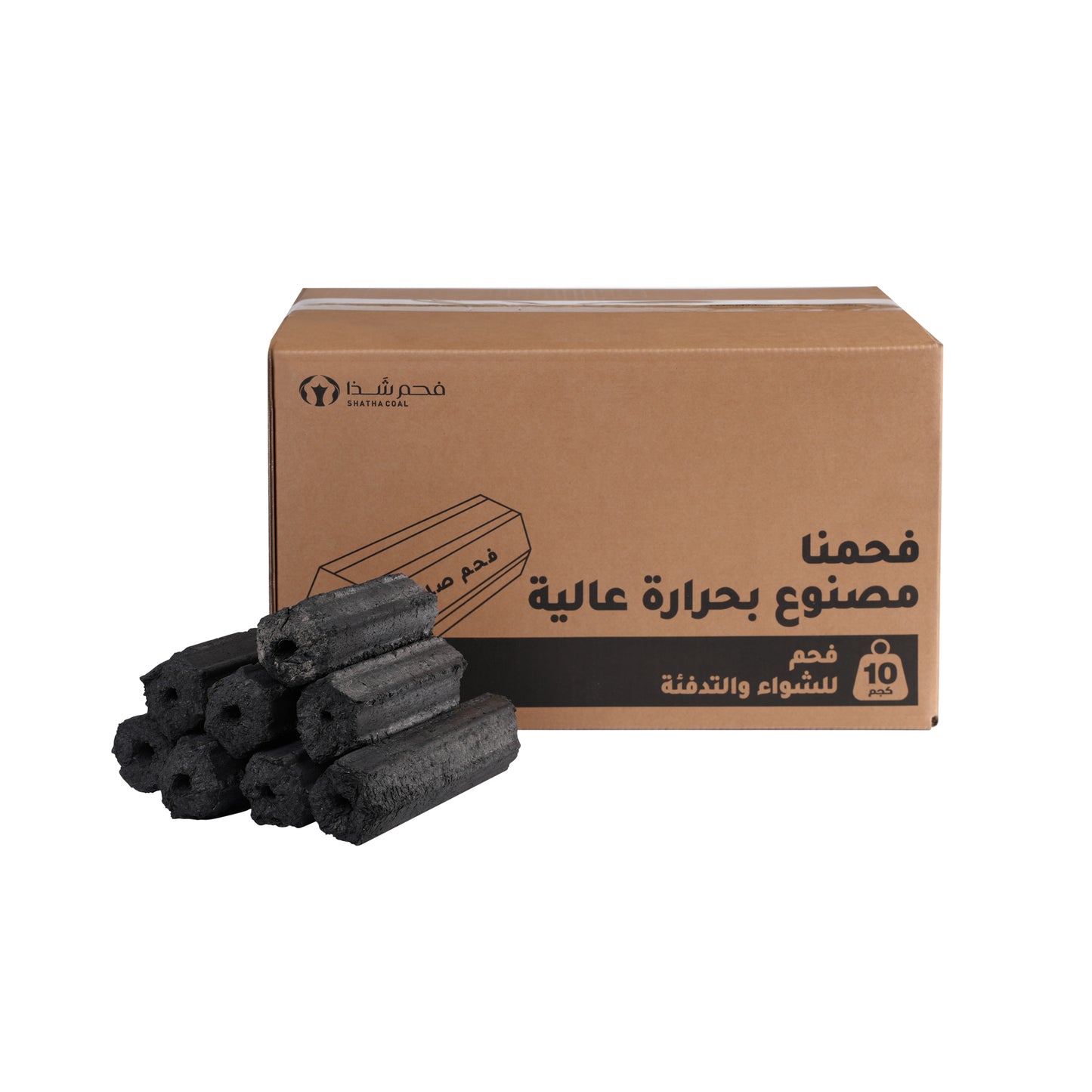 BBQ charcoal Eco Friendly 100%Pressed Briquette Charcoal(10kg)