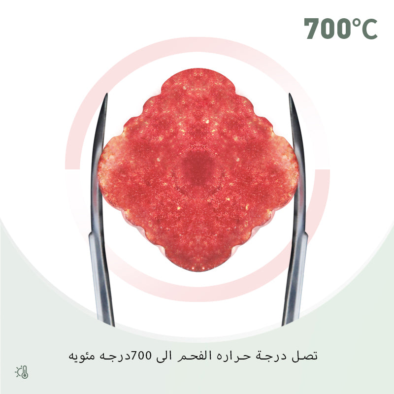 فحم 50 × 50 مم من خشب الفاكهة الطبيعي إضاءة سريعة بدون دخان وصديق للبيئة واحتراق يدوم طويلاً (180 دقيقة فأكثر) 12 قطعة/صندوق نار تخييم عائلية خارجية (عبوة واحدة)